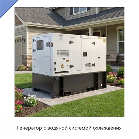 Генератор с водяной системой охлаждения