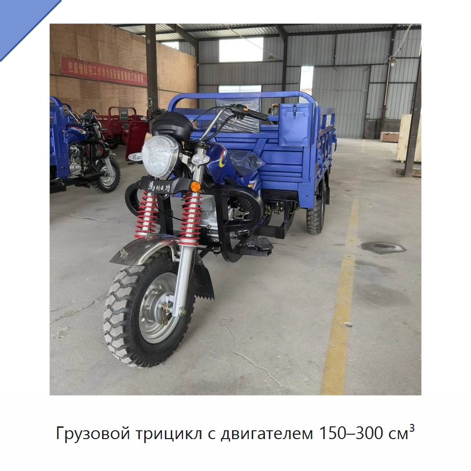 Грузовой трицикл с двигателем 150–300 см³ — Специальные машины и промышленное оборудование