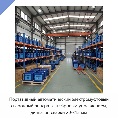 Портативный автоматический электромуфтовый сварочный аппарат с цифровым управлением, диапазон сварки 20-315 мм