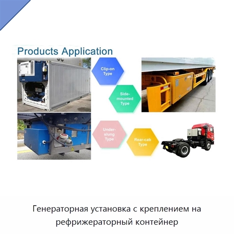 Генераторная установка с креплением на рефрижераторный контейнер