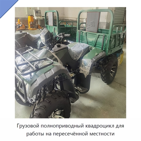 Грузовой полноприводный квадроцикл для работы на пересечённой местности