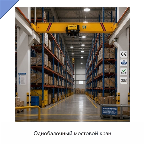 Однобалочный мостовой кран