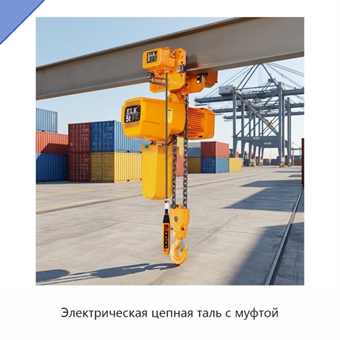 Электрическая цепная таль с муфтой