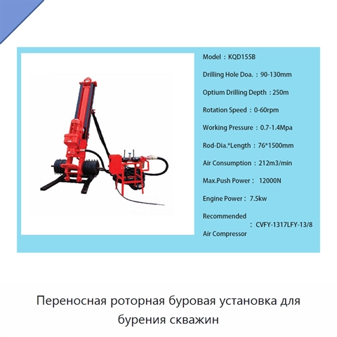Переносная роторная буровая установка для бурения скважин