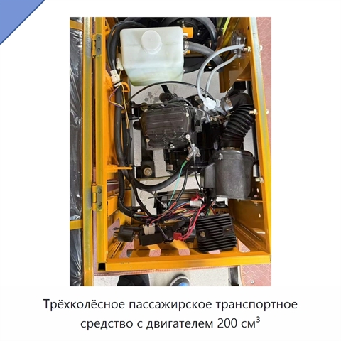 Трёхколёсное пассажирское транспортное средство с двигателем 200 см³