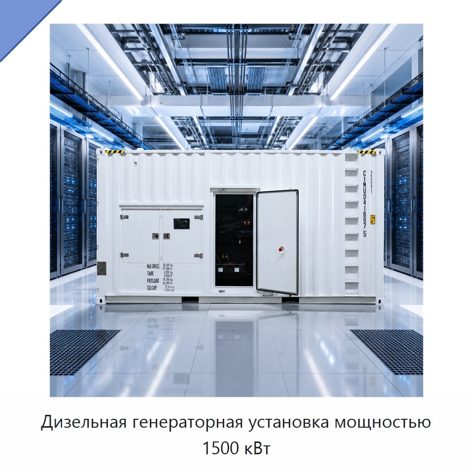 Дизельная генераторная установка мощностью 1500 кВт — Дизельные генераторы