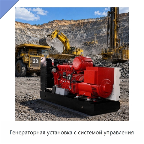 Генераторная установка с системой управления