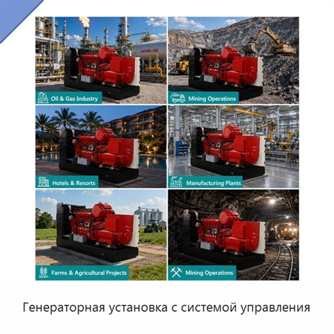 Генераторная установка с системой управления