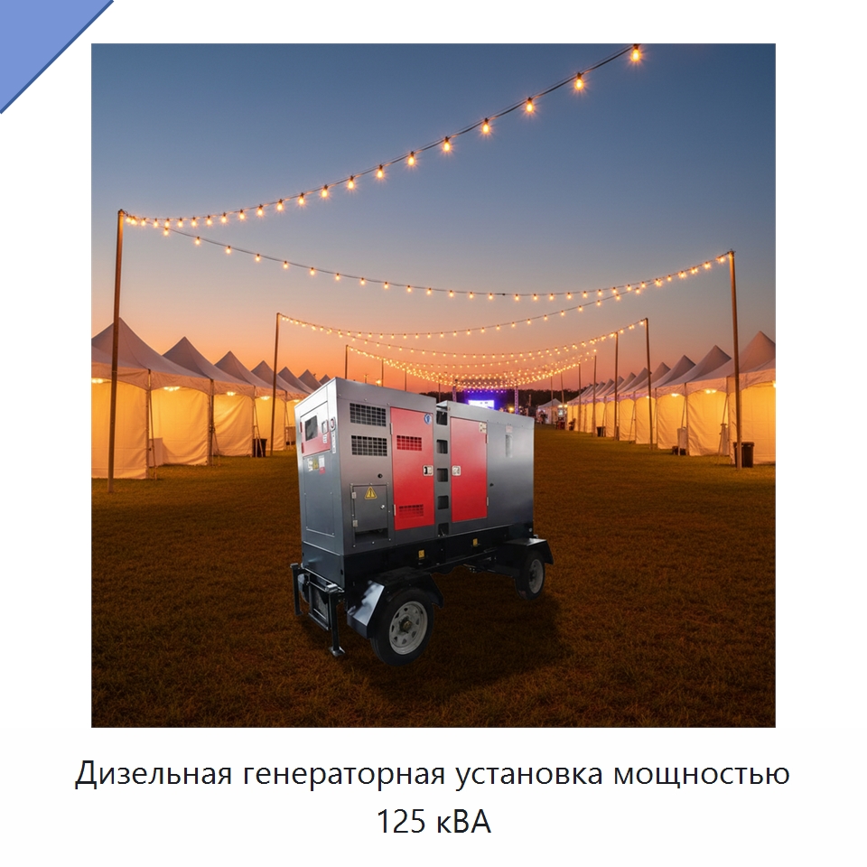 Дизельная генераторная установка мощностью 125 кВА — Дизельные генераторы