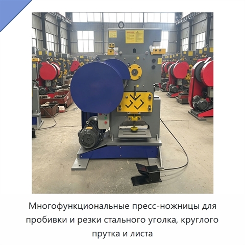 Многофункциональные пресс-ножницы для пробивки и резки стального уголка, круглого прутка и листа