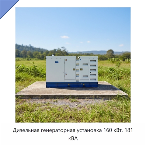 Дизельная генераторная установка 160 кВт, 181 кВА