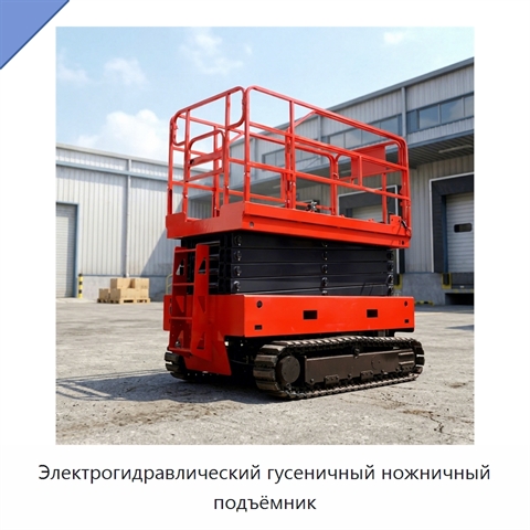 Электрогидравлический гусеничный ножничный подъёмник
