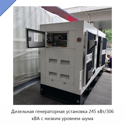 Дизельная генераторная установка 245 кВт/306 кВА с низким уровнем шума