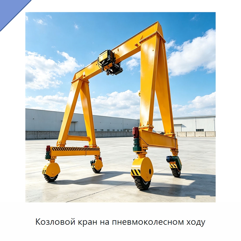 Козловой кран на пневмоколесном ходу — Краны