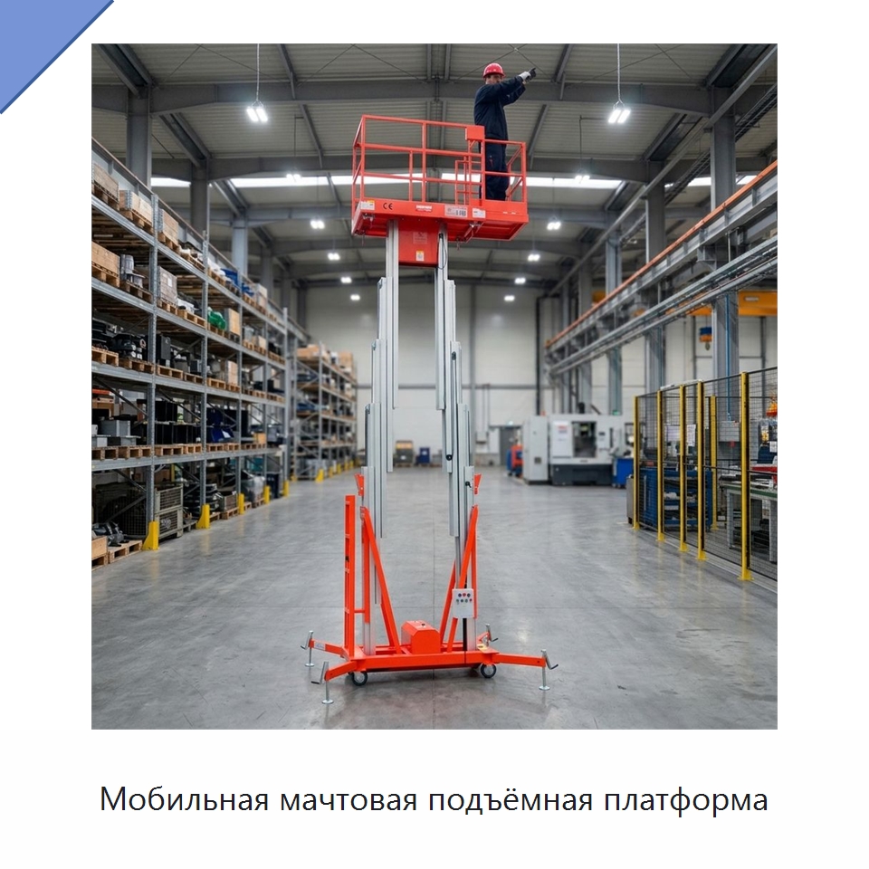 Мобильная мачтовая подъёмная платформа — Подъемные столы