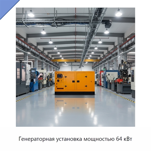 Генераторная установка мощностью 64 кВт