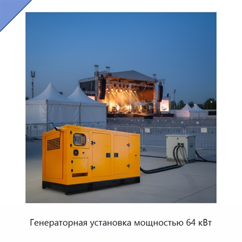 Генераторная установка мощностью 64 кВт