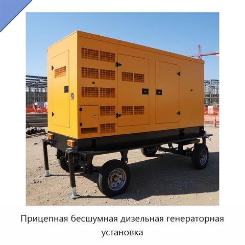 Прицепная бесшумная дизельная генераторная установка