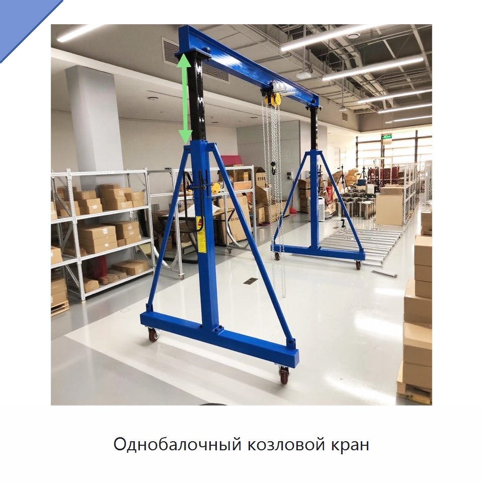 Однобалочный козловой кран — Краны