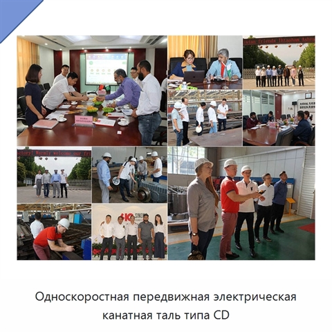 Односкоростная передвижная электрическая канатная таль типа CD