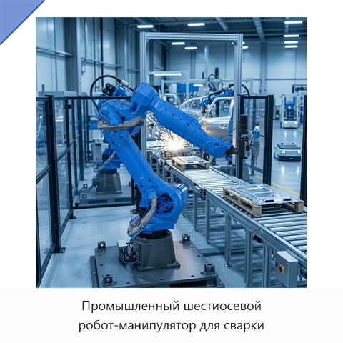 Промышленный шестиосевой робот-манипулятор для сварки