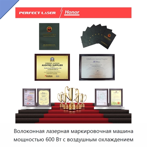 Волоконная лазерная маркировочная машина мощностью 600 Вт с воздушным охлаждением