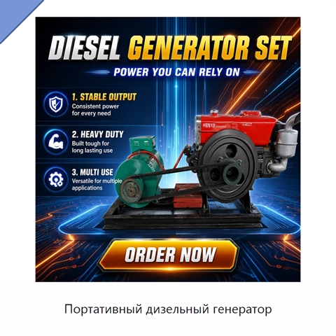 Портативный дизельный генератор
