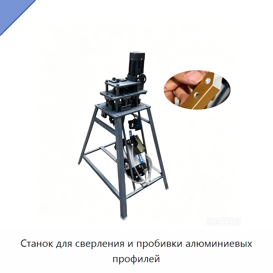 Станок для сверления и пробивки алюминиевых профилей — Оборудование для производства окон и дверей