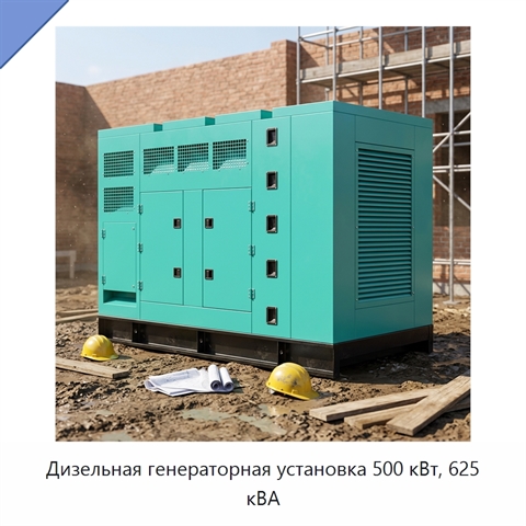 Дизельная генераторная установка 500 кВт, 625 кВА