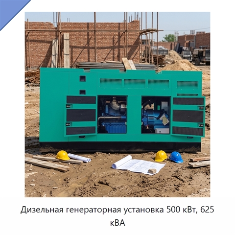 Дизельная генераторная установка 500 кВт, 625 кВА