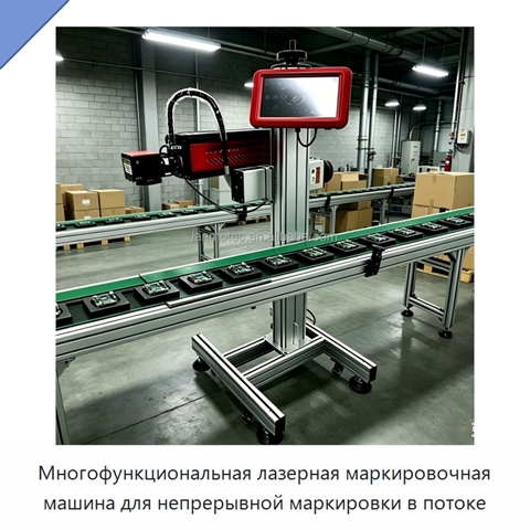 Многофункциональная лазерная маркировочная машина для непрерывной маркировки в потоке