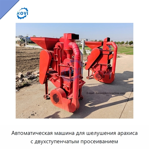 Автоматическая машина для шелушения арахиса с двухступенчатым просеиванием