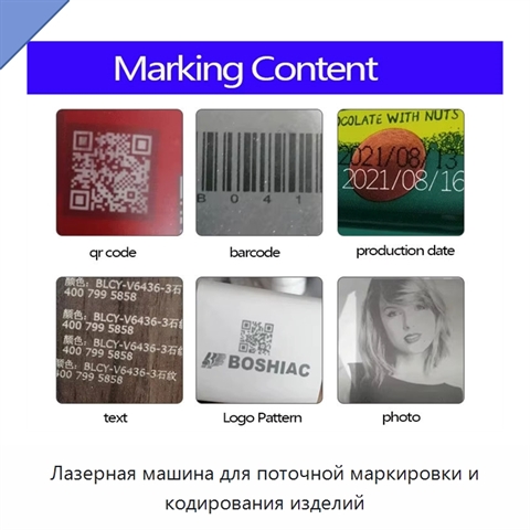 Лазерная машина для поточной маркировки и кодирования изделий