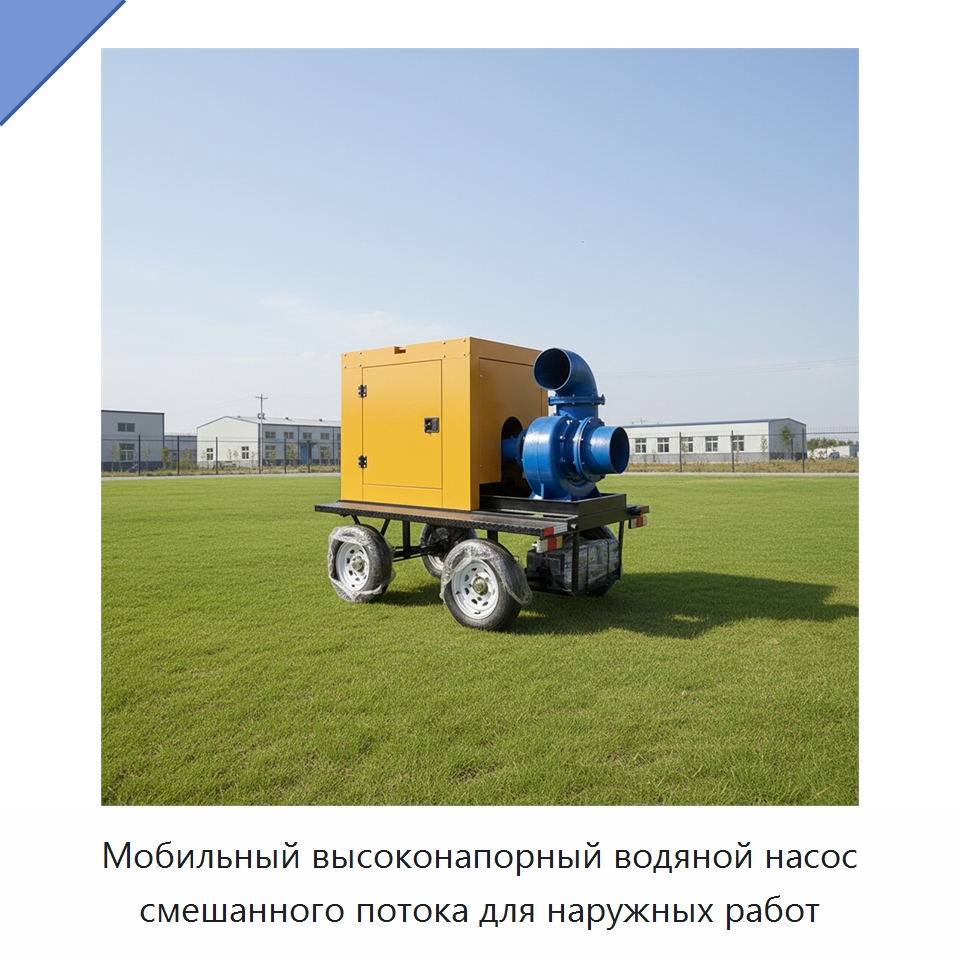 Мобильный высоконапорный водяной насос смешанного потока для наружных работ — Насосы