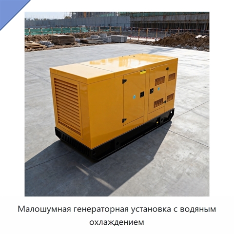 Малошумная генераторная установка с водяным охлаждением