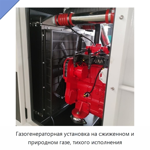 Газогенераторная установка на сжиженном и природном газе, тихого исполнения