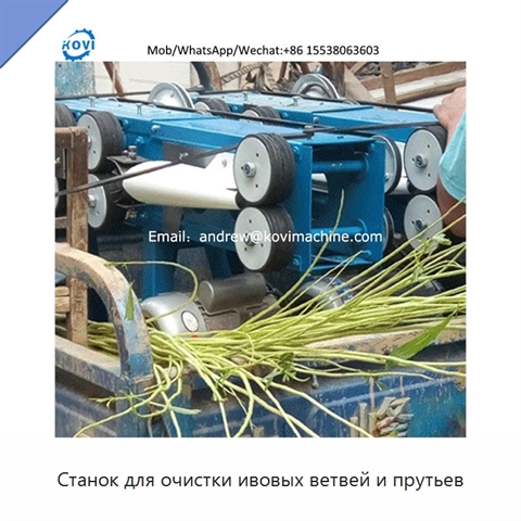 Станок для очистки ивовых ветвей и прутьев