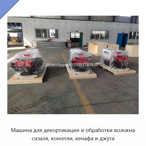 Машина для декортикации и обработки волокна сизаля, конопли, кенафа и джута