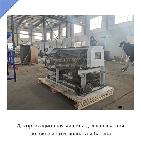 Декортикационная машина для извлечения волокна абаки, ананаса и банана
