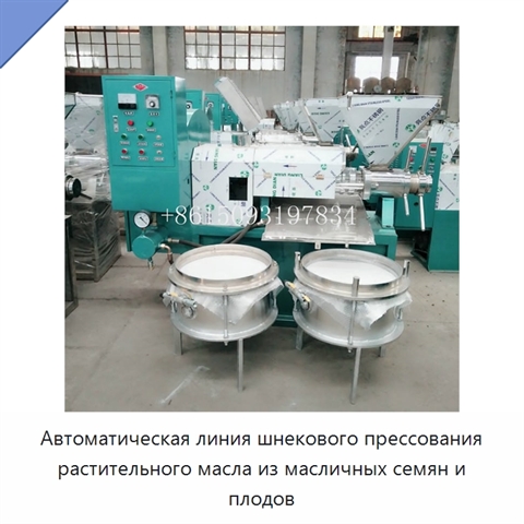 Автоматическая линия шнекового прессования растительного масла из масличных семян и плодов