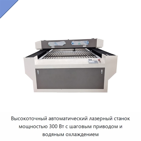 Высокоточный автоматический лазерный станок мощностью 300 Вт с шаговым приводом и водяным охлаждением