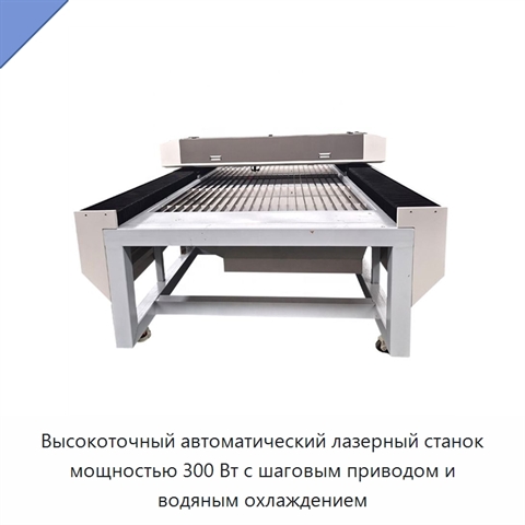 Высокоточный автоматический лазерный станок мощностью 300 Вт с шаговым приводом и водяным охлаждением