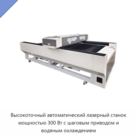 Высокоточный автоматический лазерный станок мощностью 300 Вт с шаговым приводом и водяным охлаждением