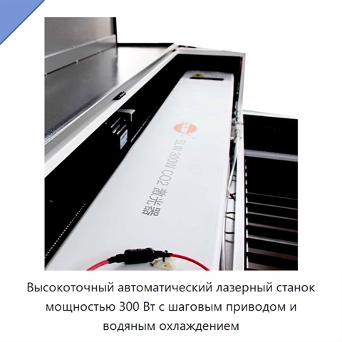 Высокоточный автоматический лазерный станок мощностью 300 Вт с шаговым приводом и водяным охлаждением