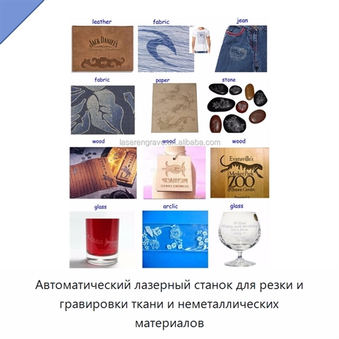 Автоматический лазерный станок для резки и гравировки ткани и неметаллических материалов
