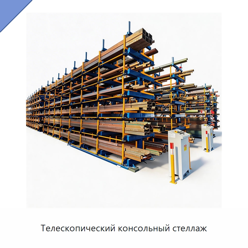 Телескопический консольный стеллаж — Штабелируемые стеллажи и полки