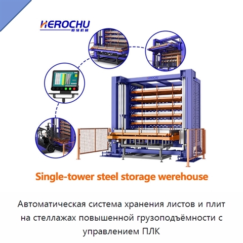 Автоматическая система хранения листов и плит на стеллажах повышенной грузоподъёмности с управлением ПЛК