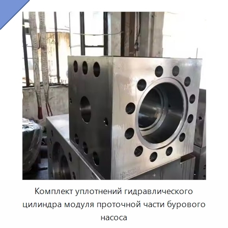 Комплект уплотнений гидравлического цилиндра модуля проточной части бурового насоса