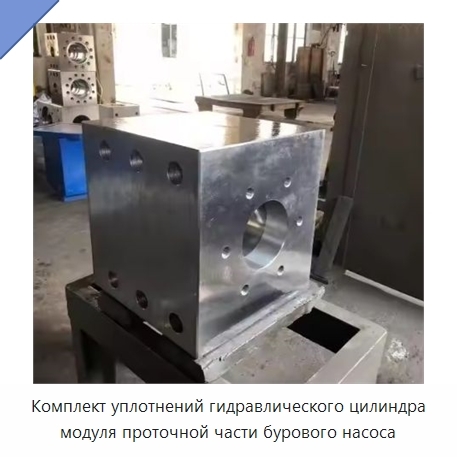 Комплект уплотнений гидравлического цилиндра модуля проточной части бурового насоса