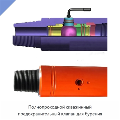Полнопроходной скважинный предохранительный клапан для бурения